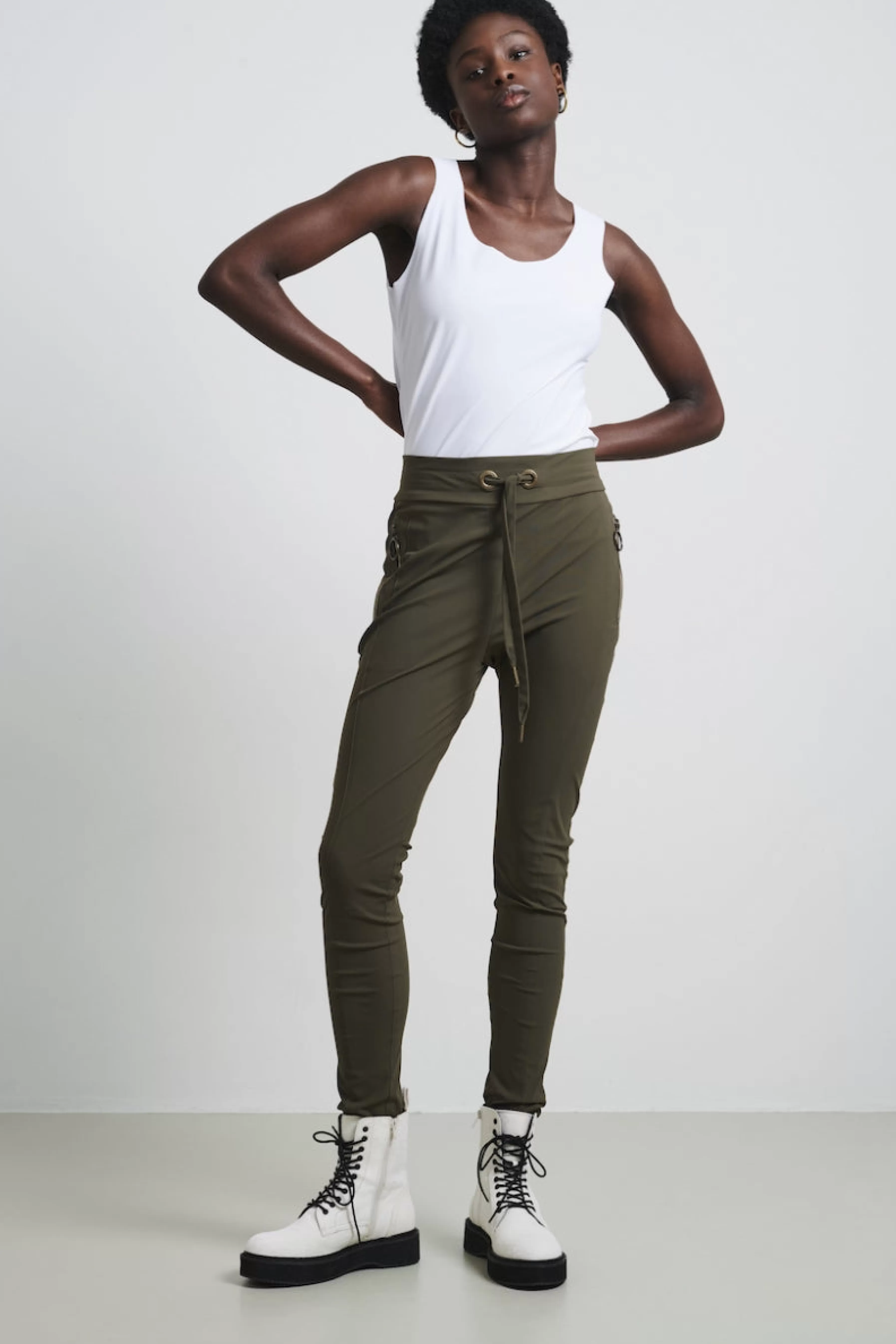 Best basic>Jane Lushka Pants Anna Technical Jersey | Army