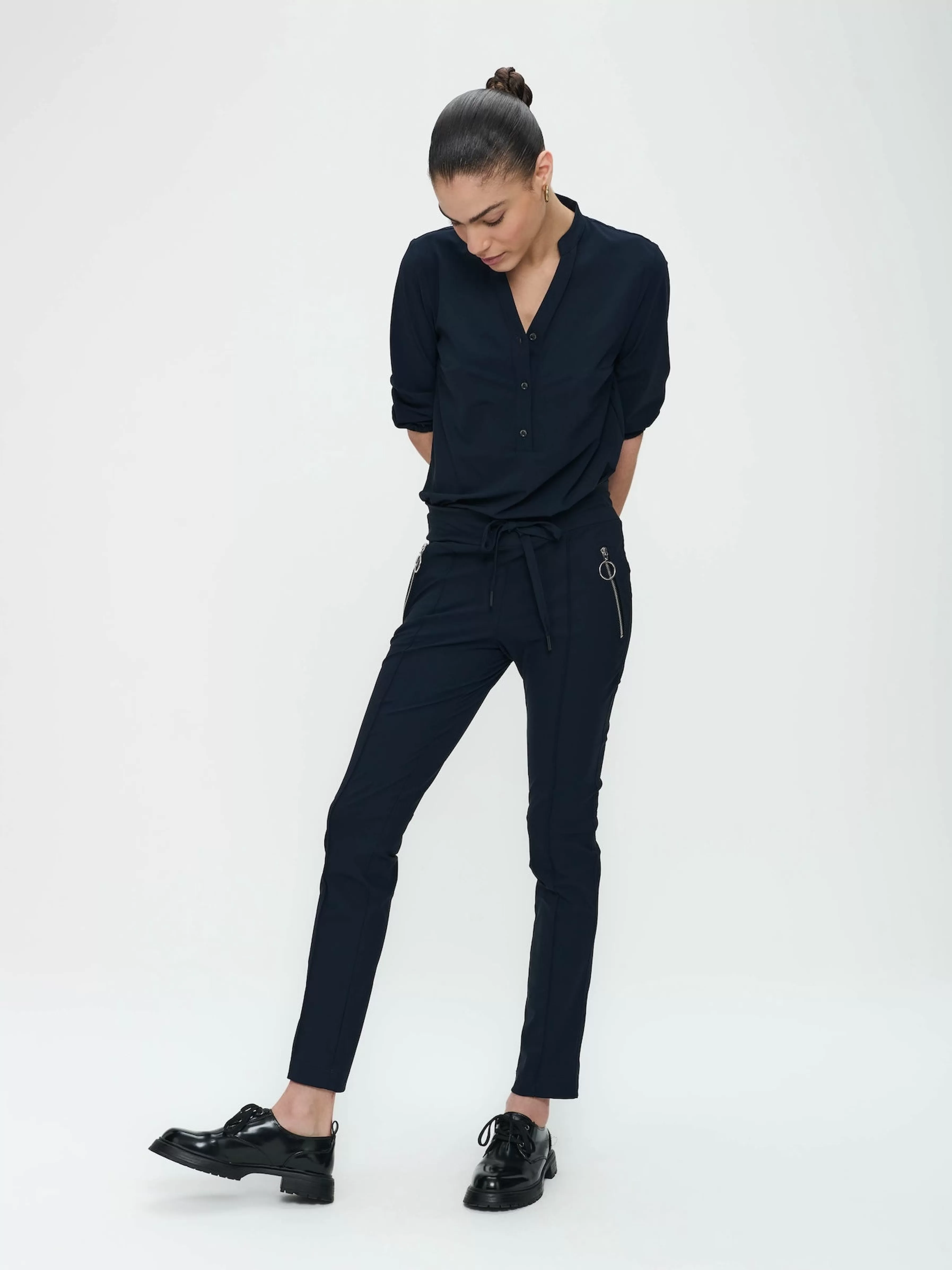 Best basic>Jane Lushka Pants Emma-straight Leg Fit Technical Jersey | Blue