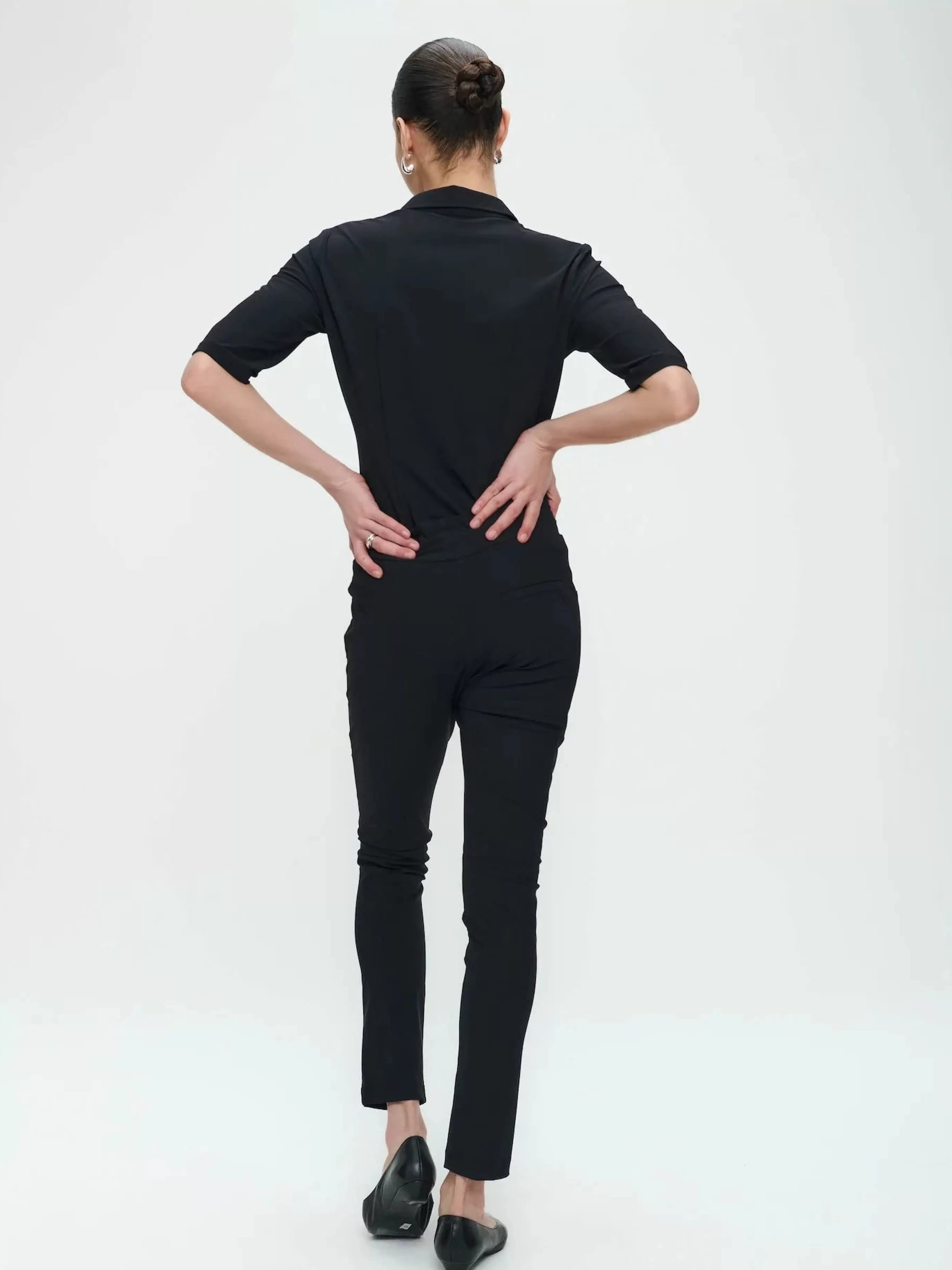 Best basic>Jane Lushka Pants Idris Technical Jersey | Black