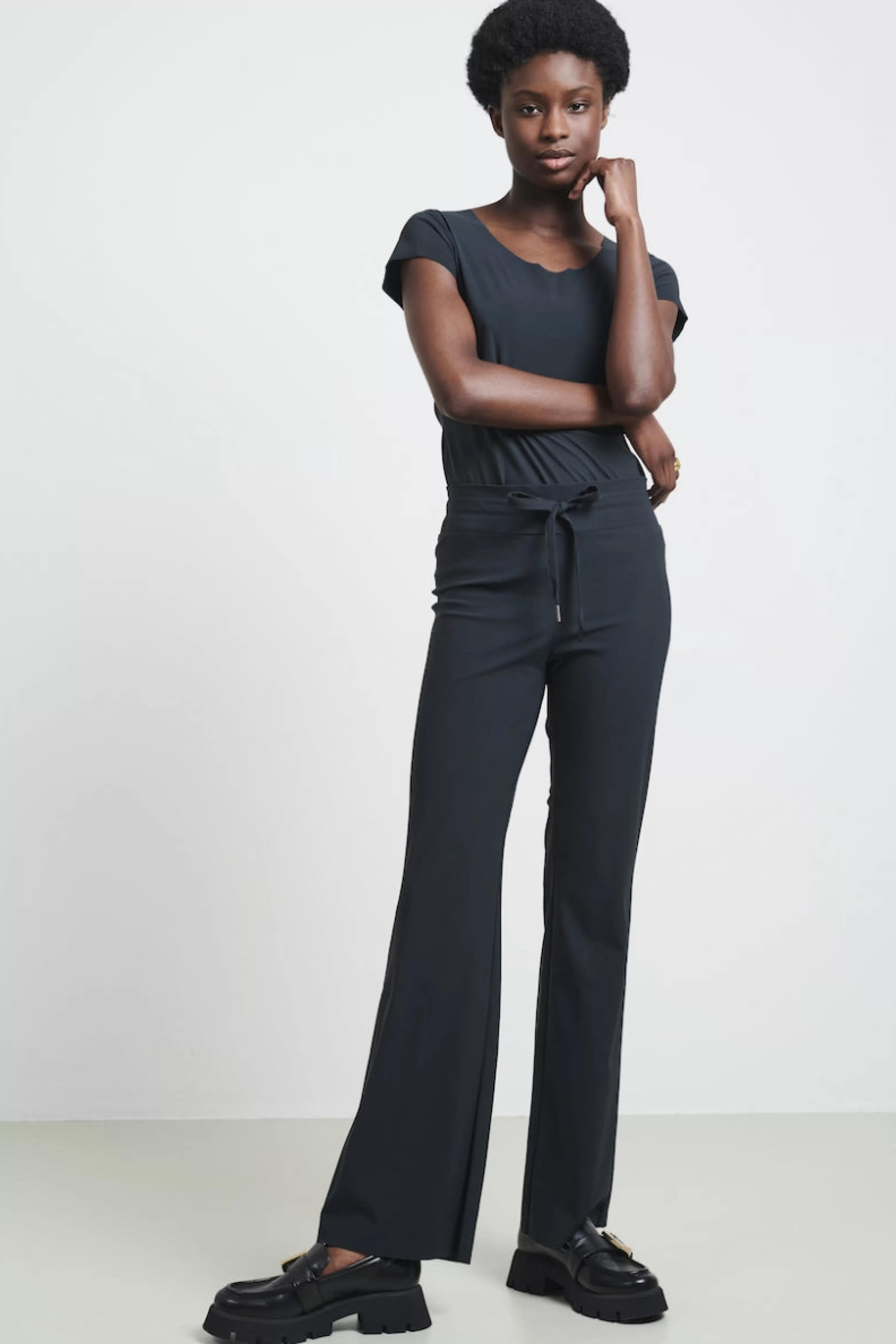 Best basic>Jane Lushka Pants Jadore Technical Jersey | Grigio Notte