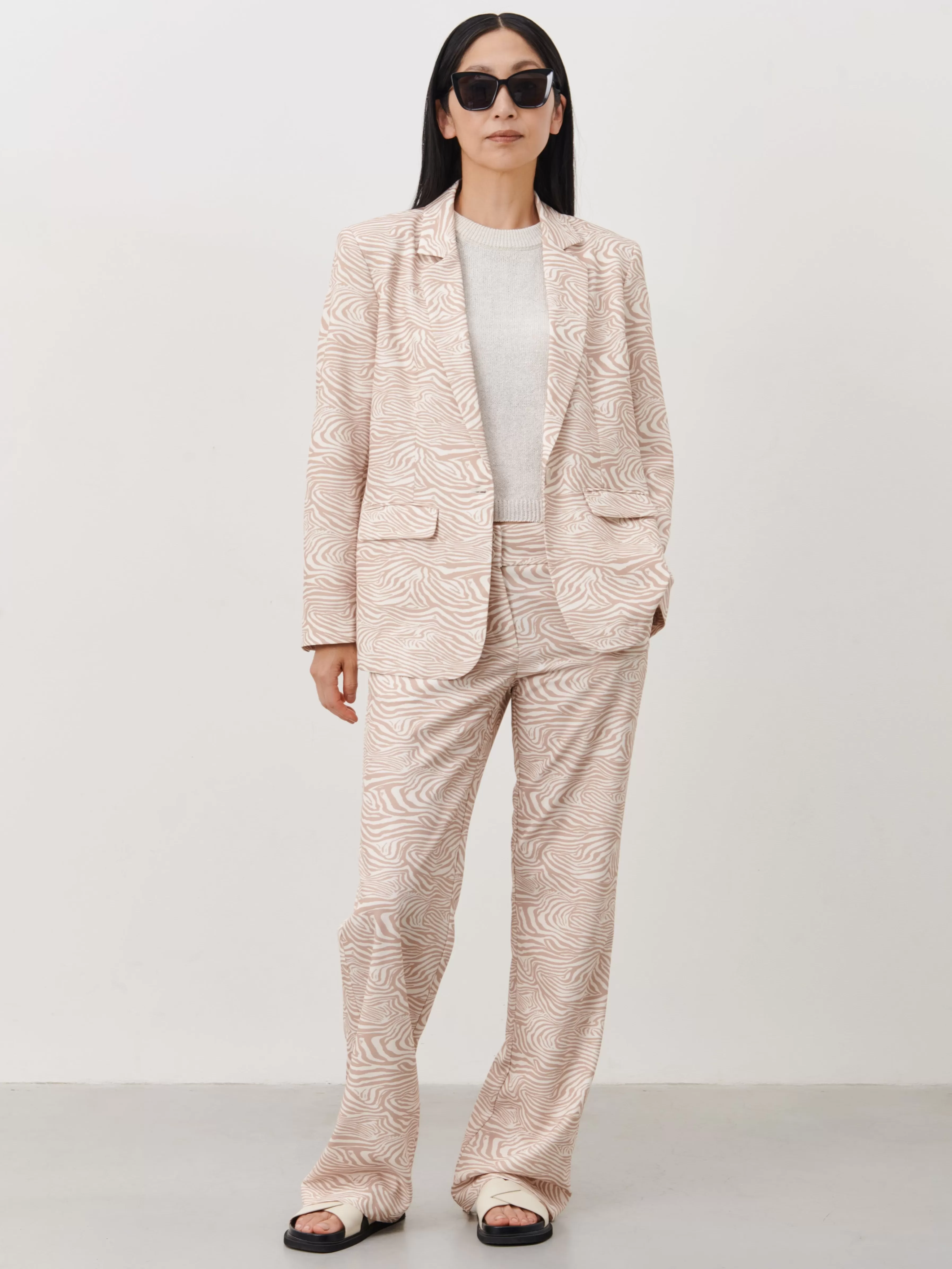 Blazers>Jane Lushka Plaza Blazer | Beige