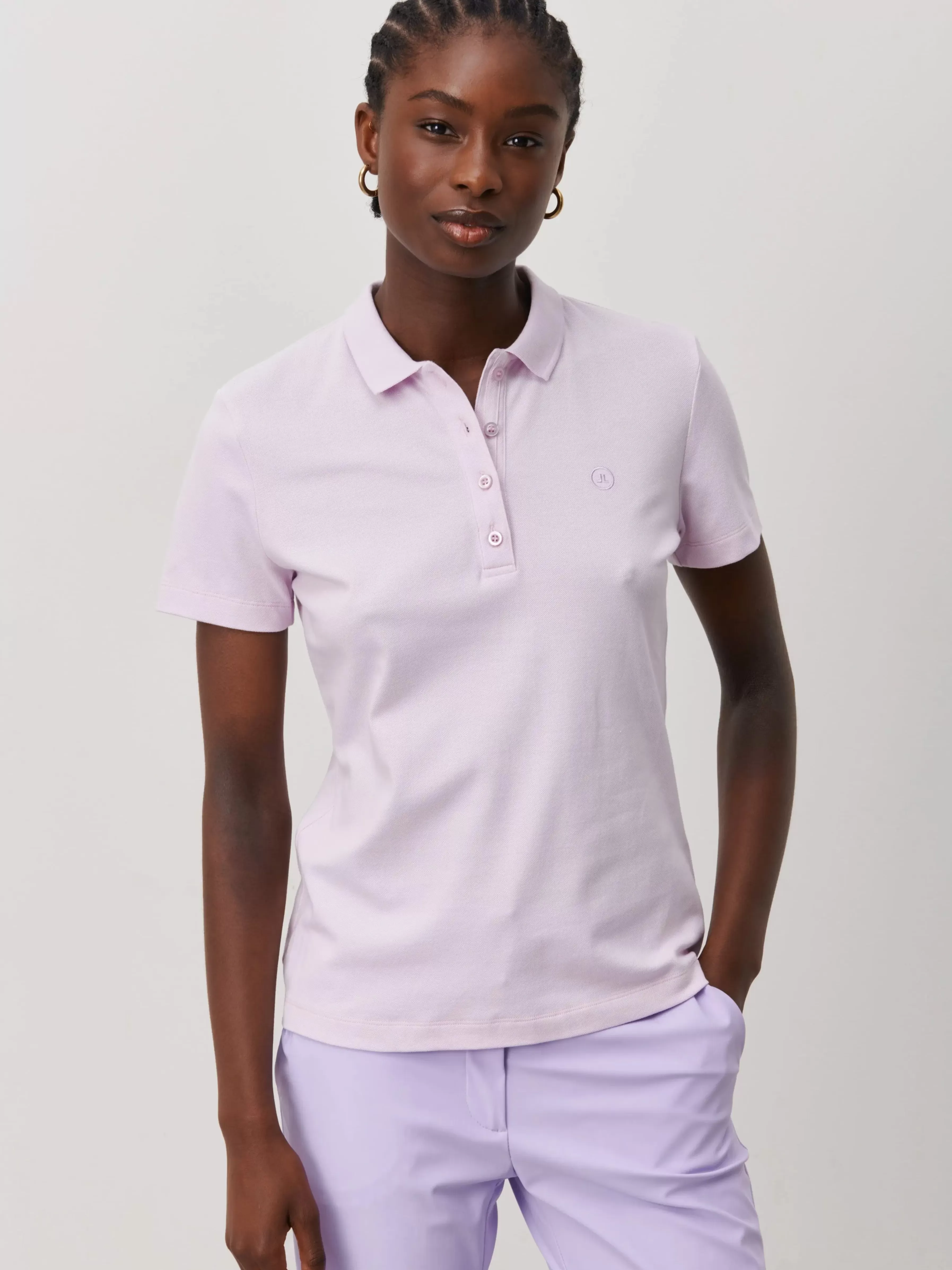 Blouses>Jane Lushka Polo Shirt Organic Cotton | Lila