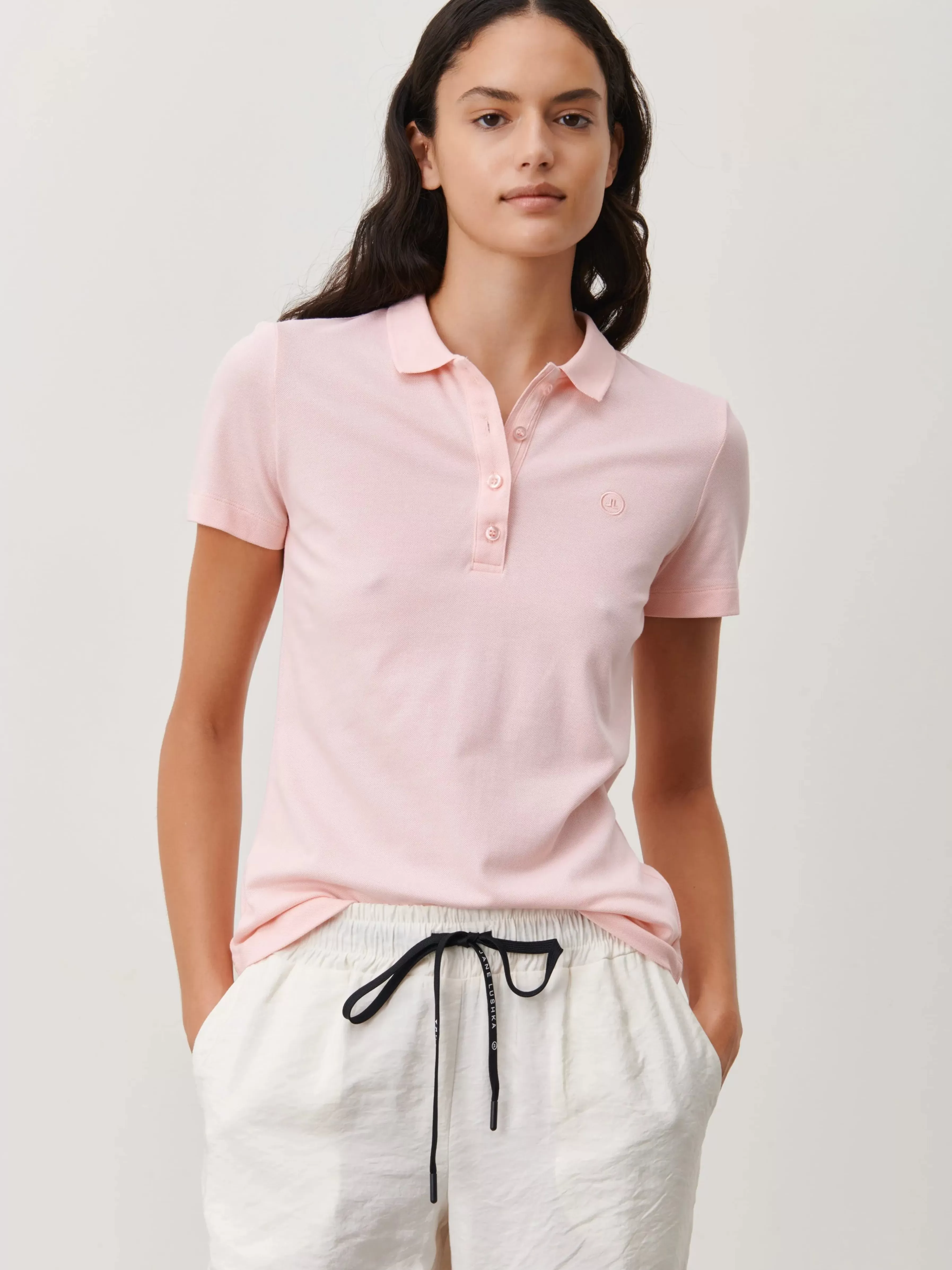 Blouses>Jane Lushka Polo Shirt Organic Cotton | Rose