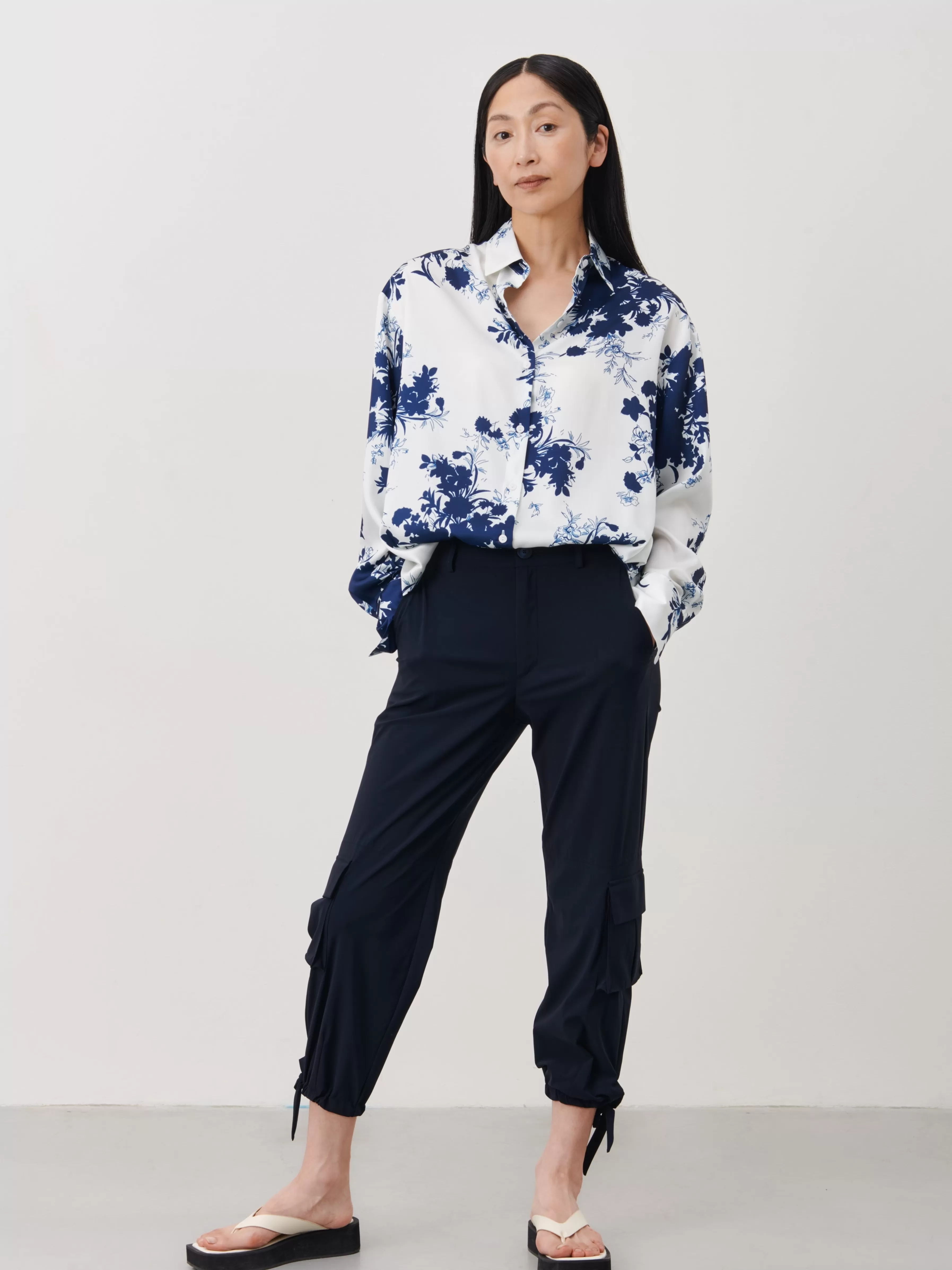 Blouses>Jane Lushka Sally Blouse | White Blue