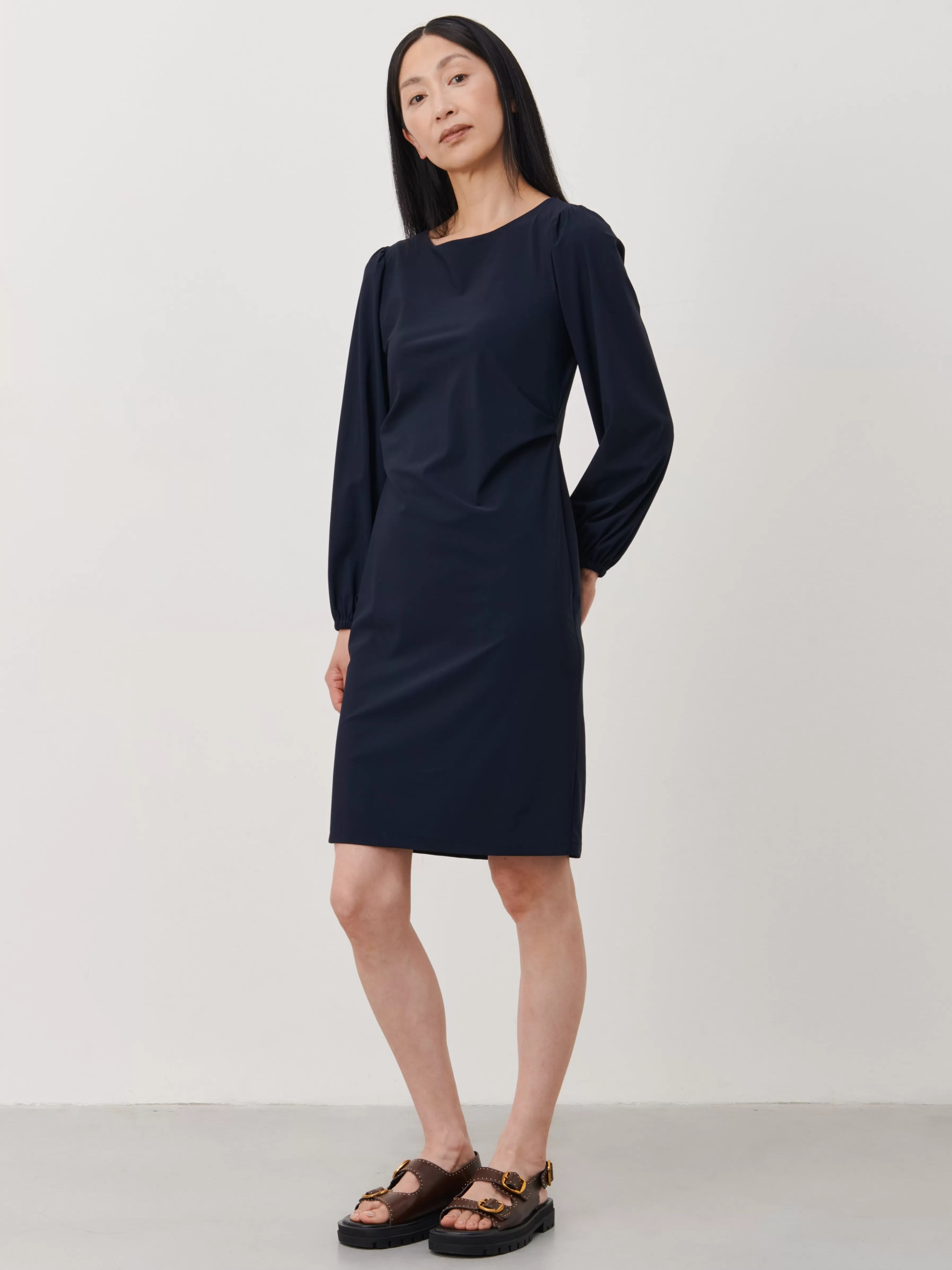 Jurken>Jane Lushka Silke Dress Technical Jersey | Blue