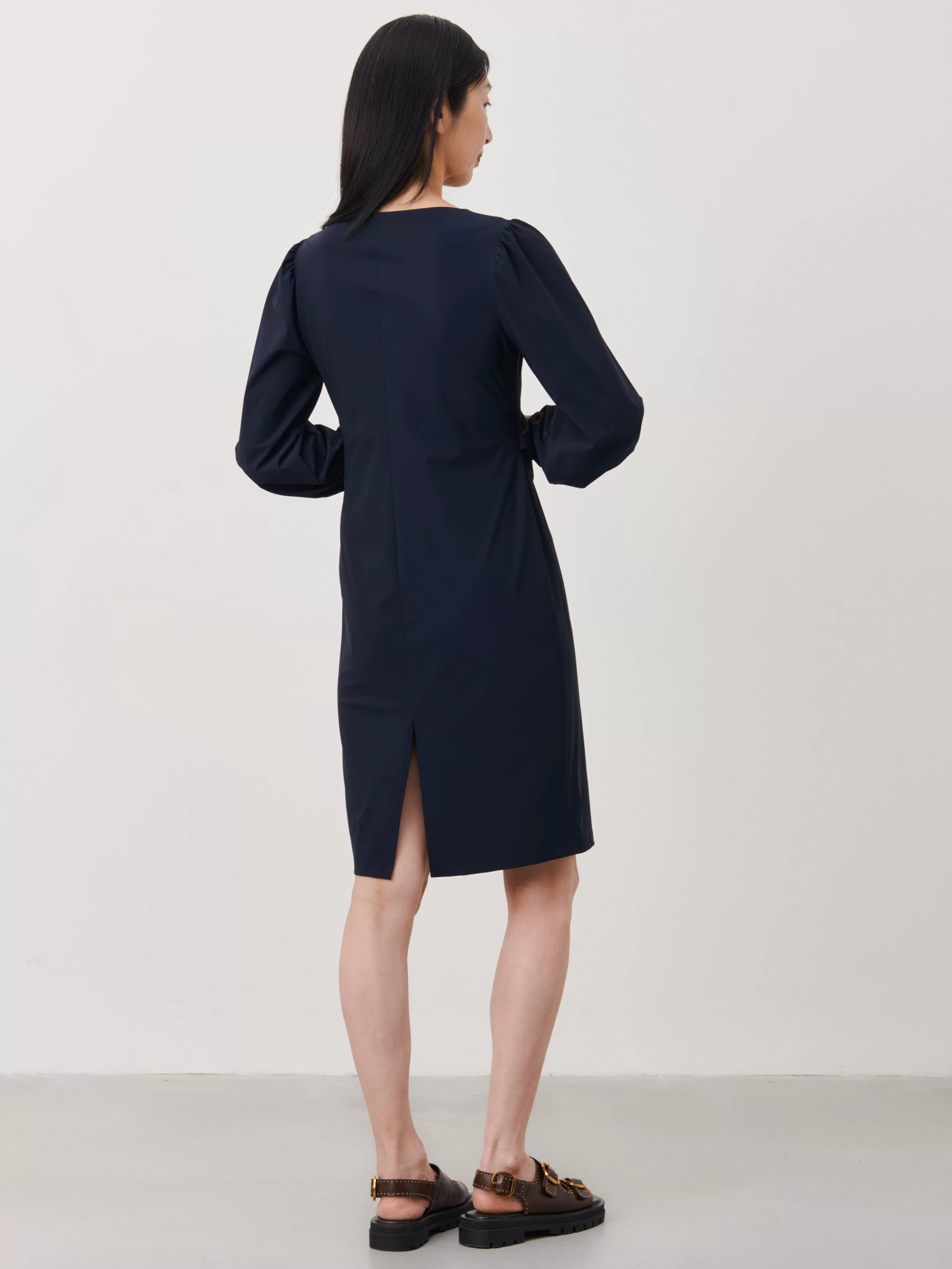 Jurken>Jane Lushka Silke Dress Technical Jersey | Blue