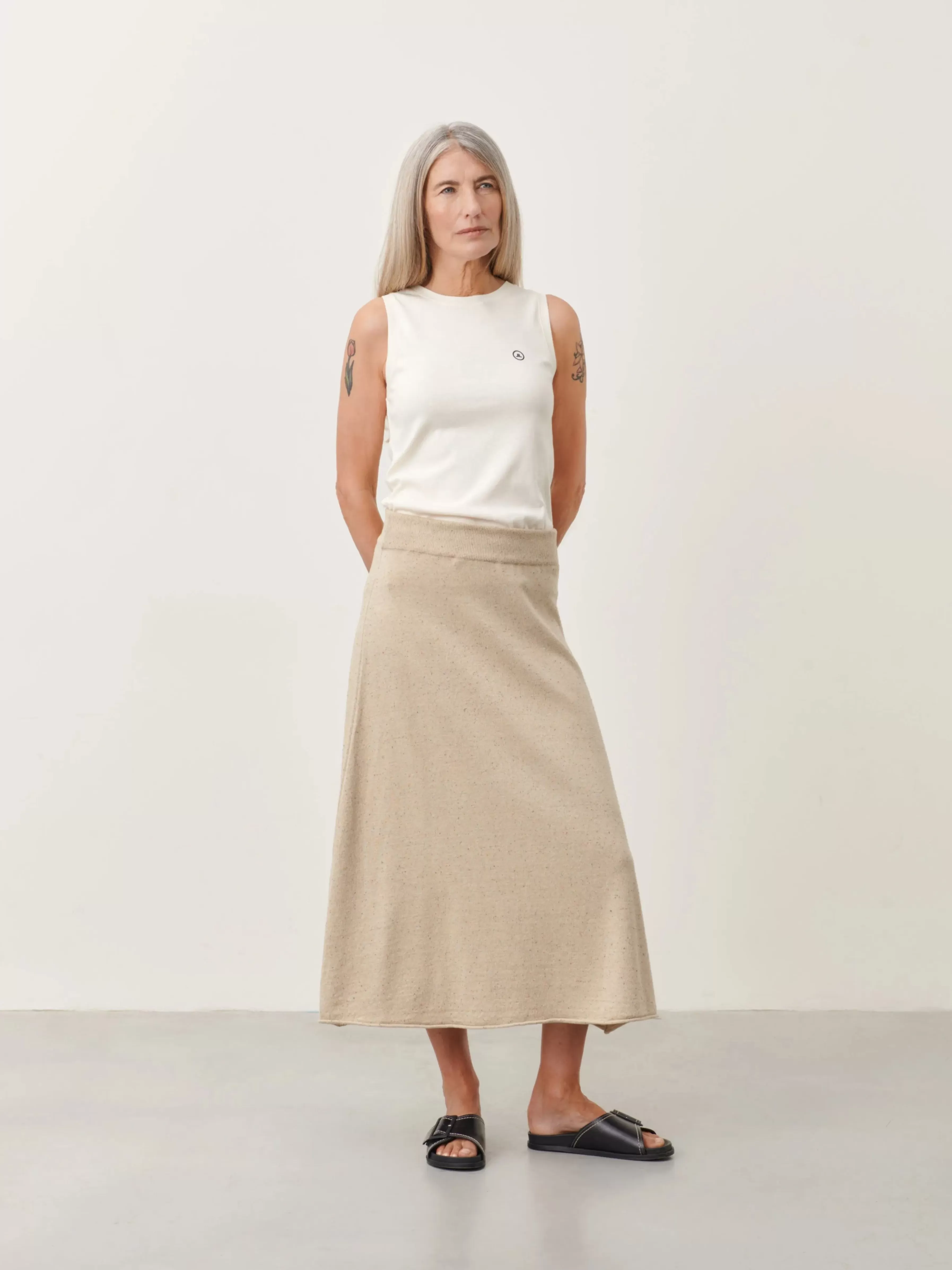 Rokken | Truien & Vesten>Jane Lushka Skirt Holli | Beige Melange