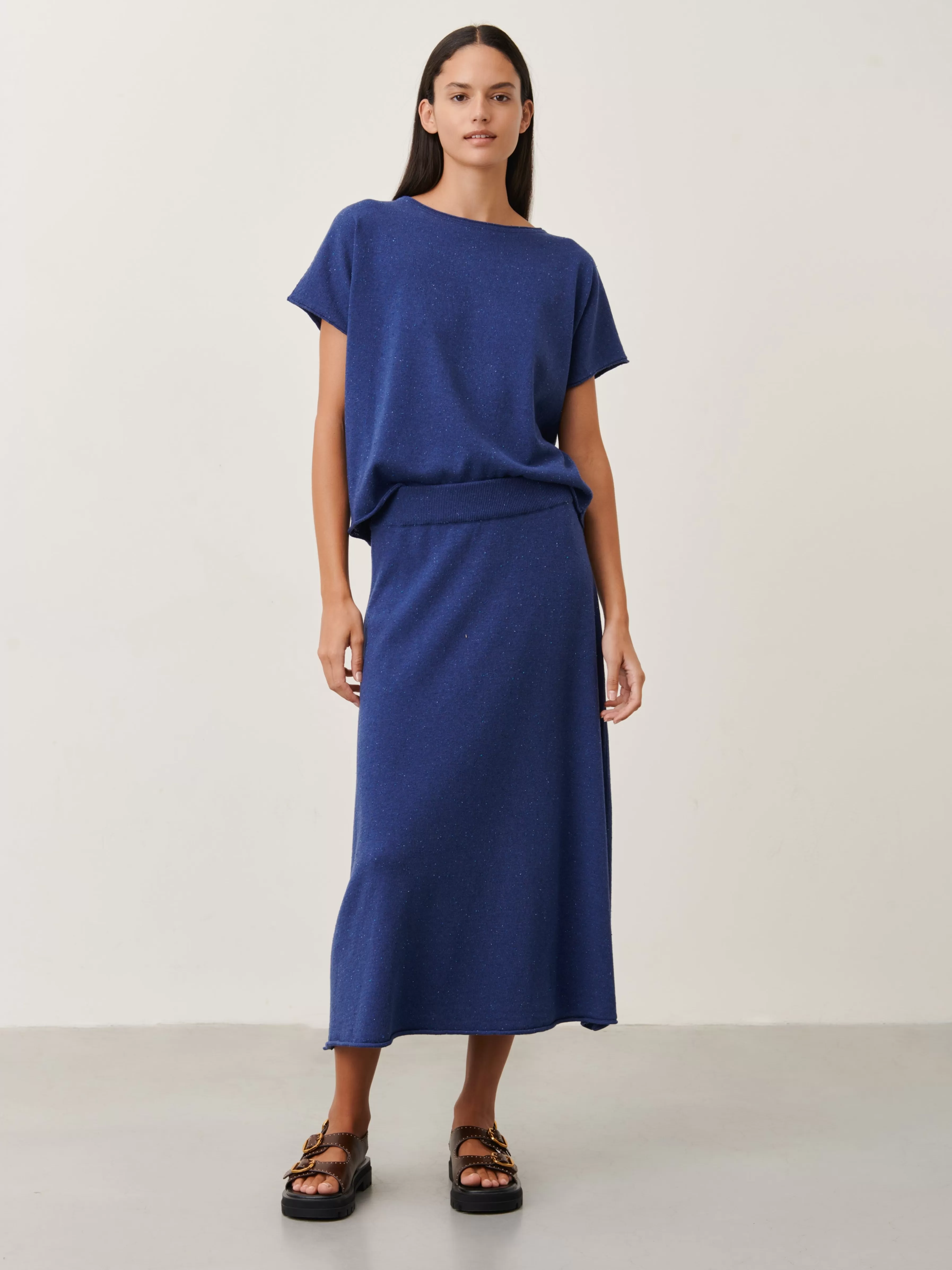 Rokken | Truien & Vesten>Jane Lushka Skirt Holli | Blue Melange