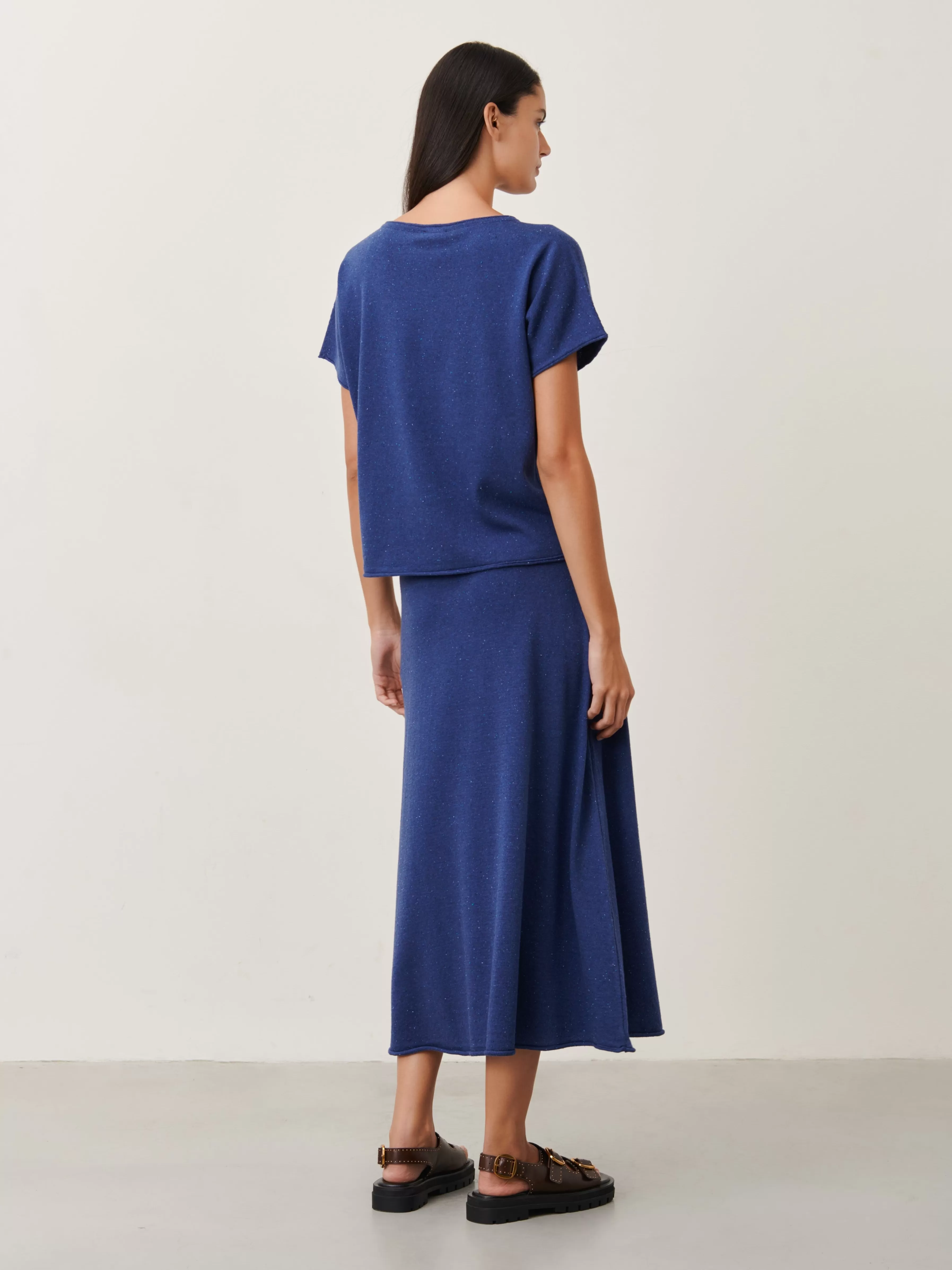 Rokken | Truien & Vesten>Jane Lushka Skirt Holli | Blue Melange