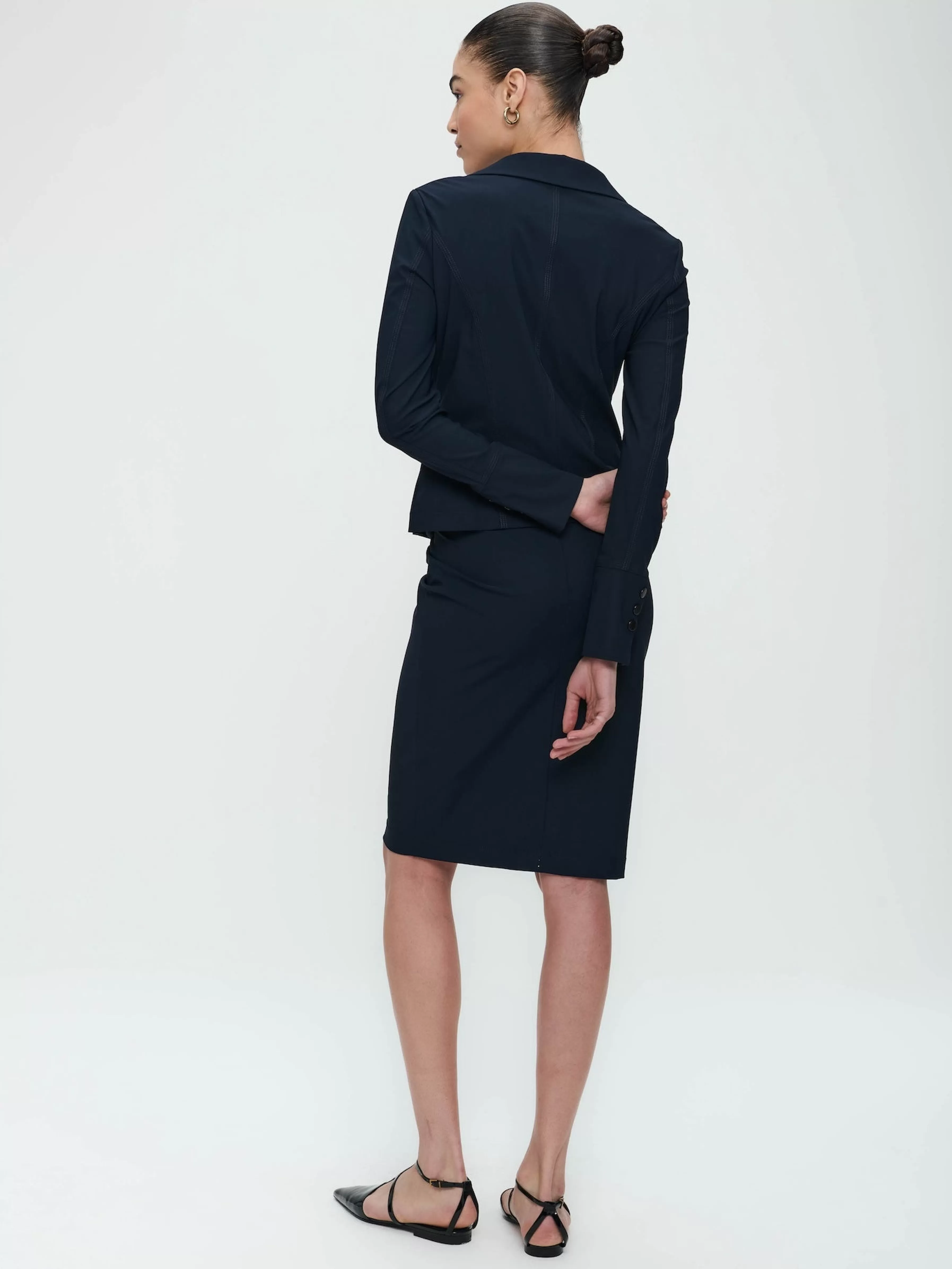 Best basic>Jane Lushka Skirt Kate Easy Wear Technical Jersey | Blue