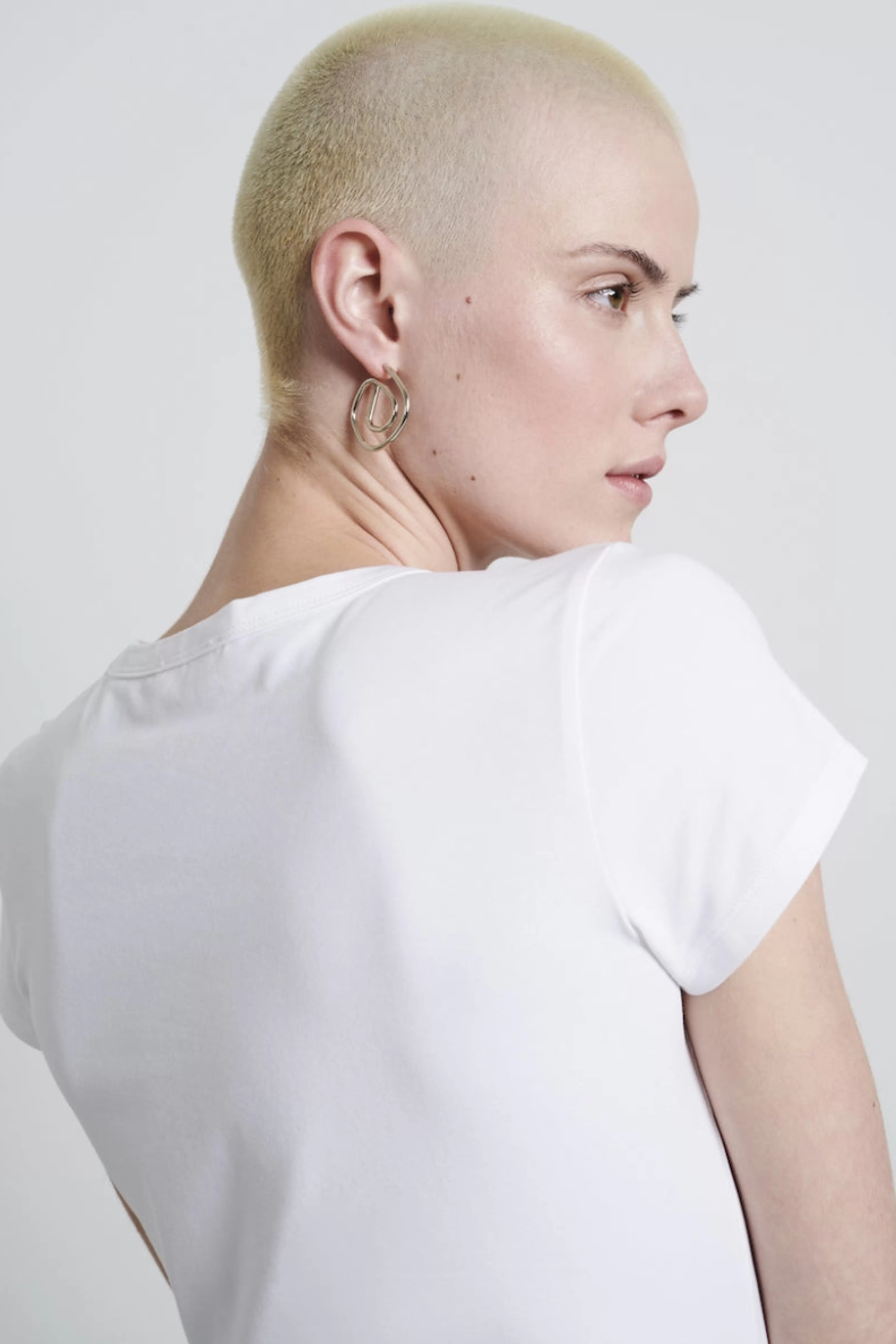 Best basic>Jane Lushka T Shirt V Neck Easy Wear Organic Cotton | White