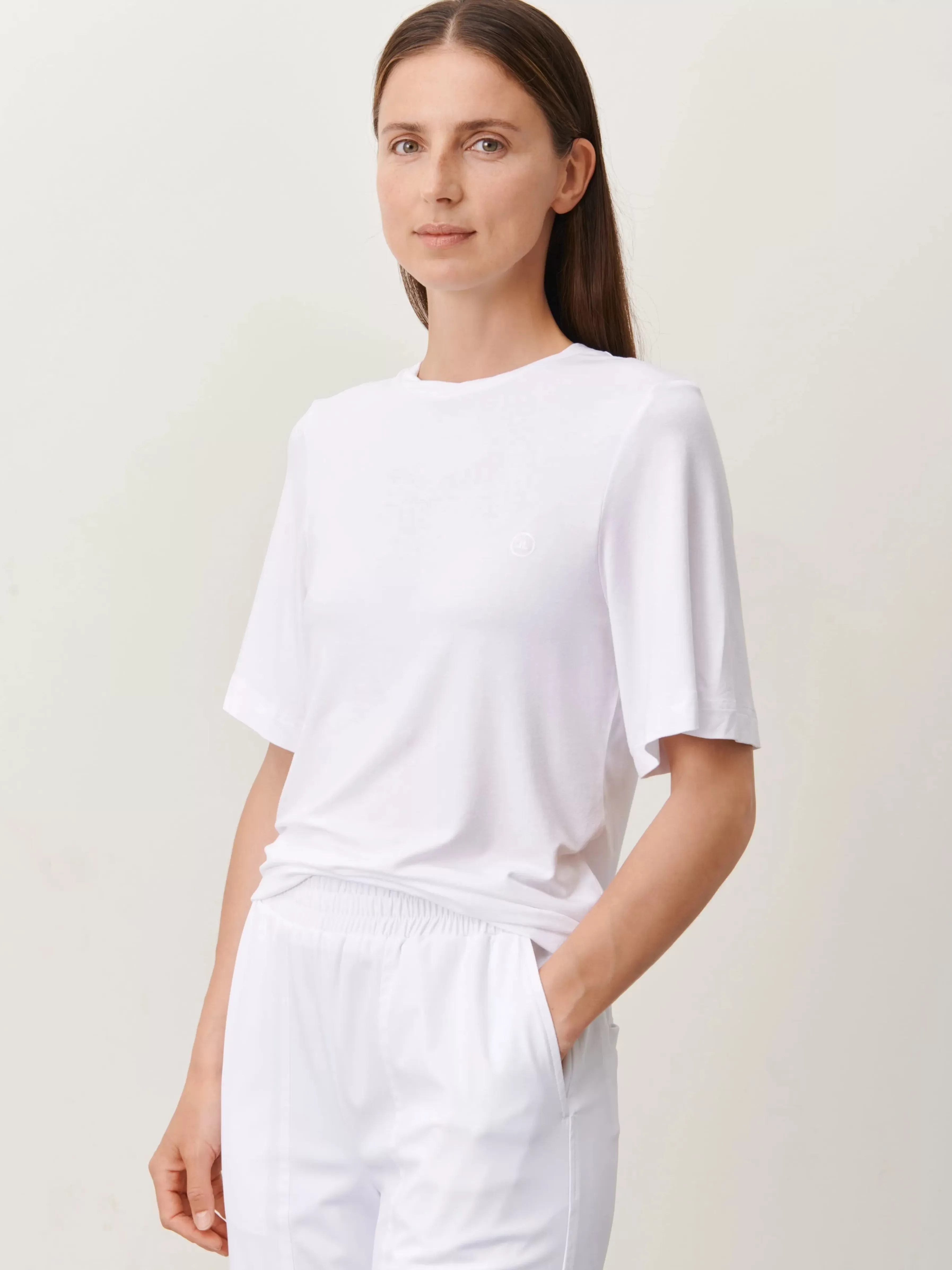 Tops>Jane Lushka T-Shirt Logo | White