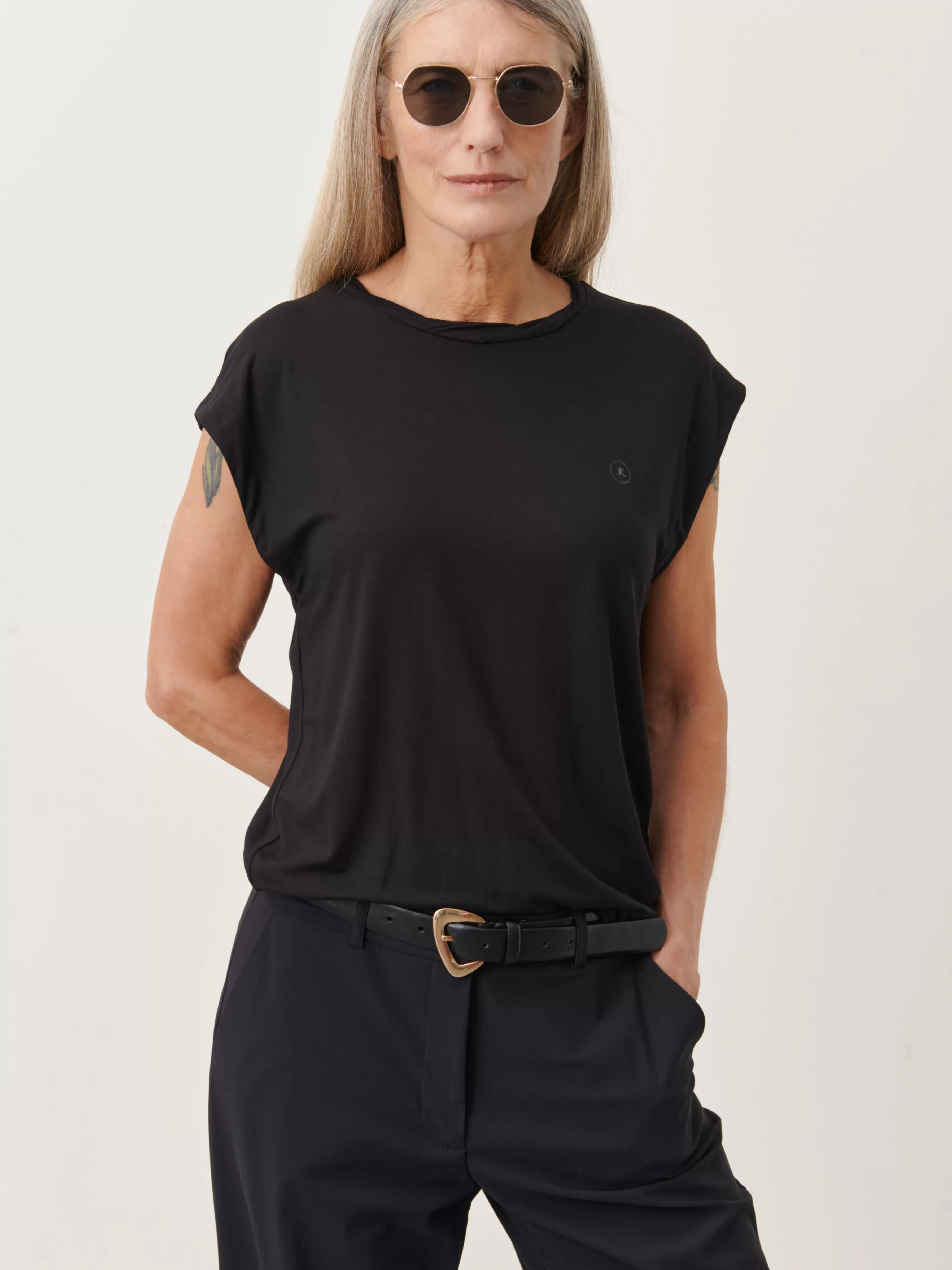 Tops>Jane Lushka T-Shirt Maria Logo | Black