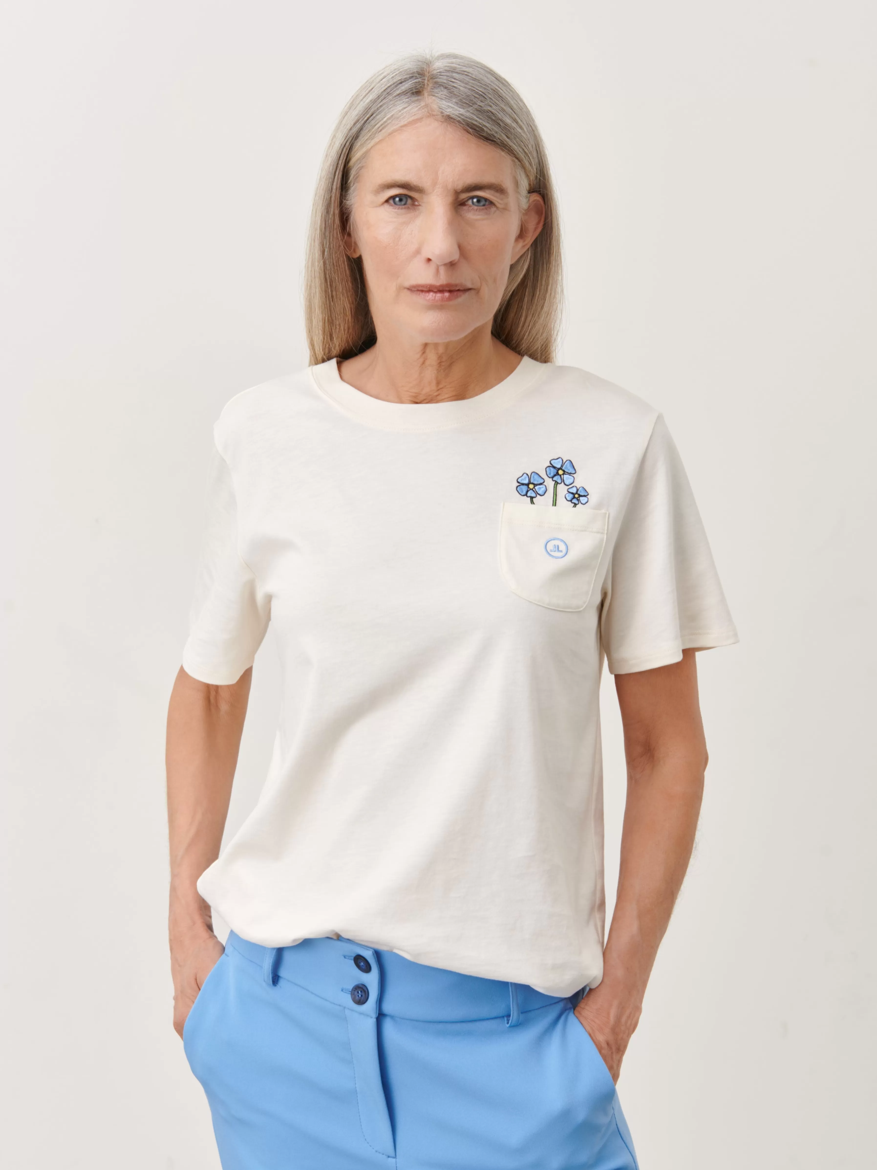 Tops>Jane Lushka T-Shirt Turiya Organic Cotton | Gardenia