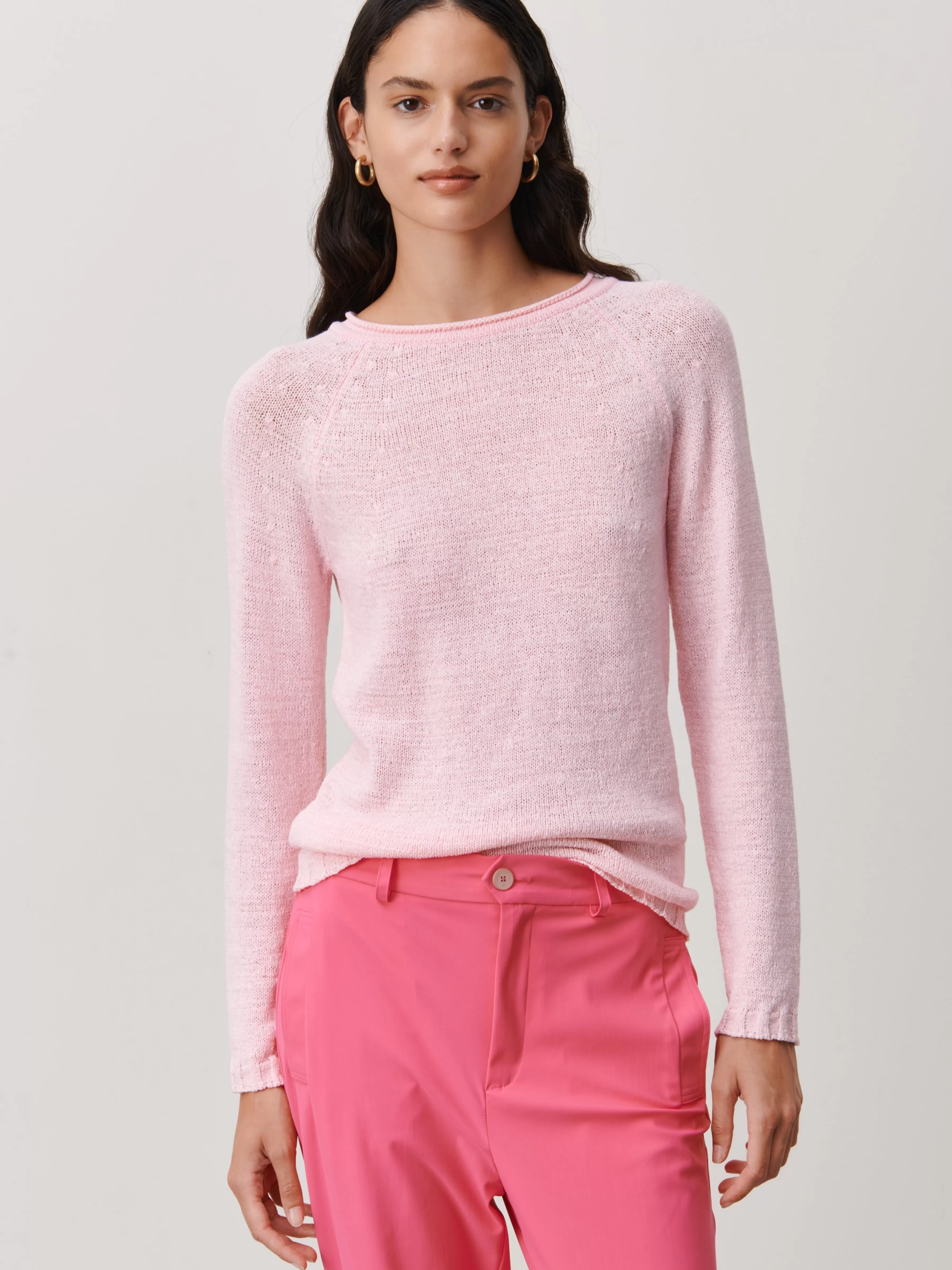 Truien & Vesten>Jane Lushka Wholegarment Pullover | Pink