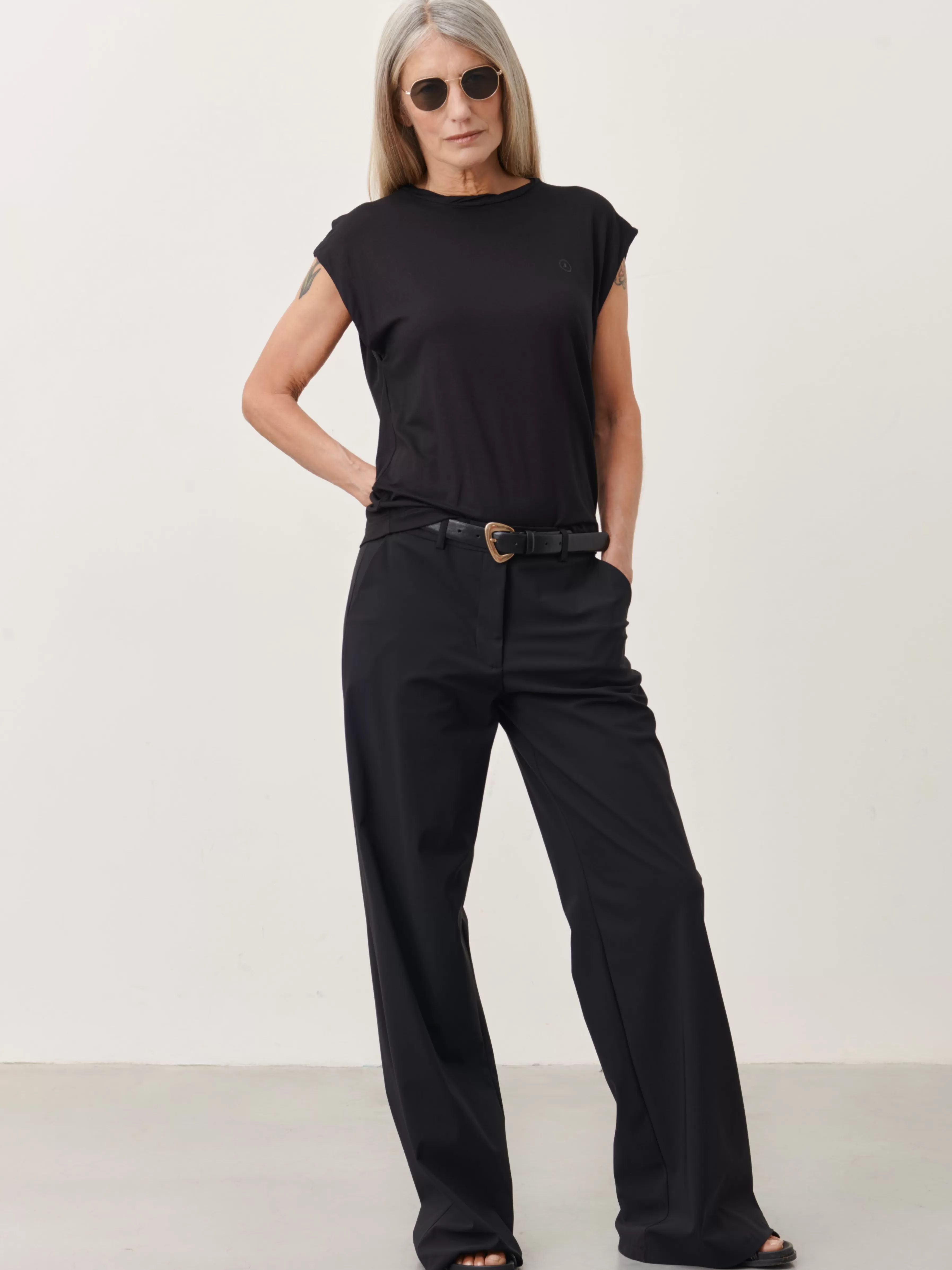 Broeken>Jane Lushka Yvette Pants Technical Jersey | Black