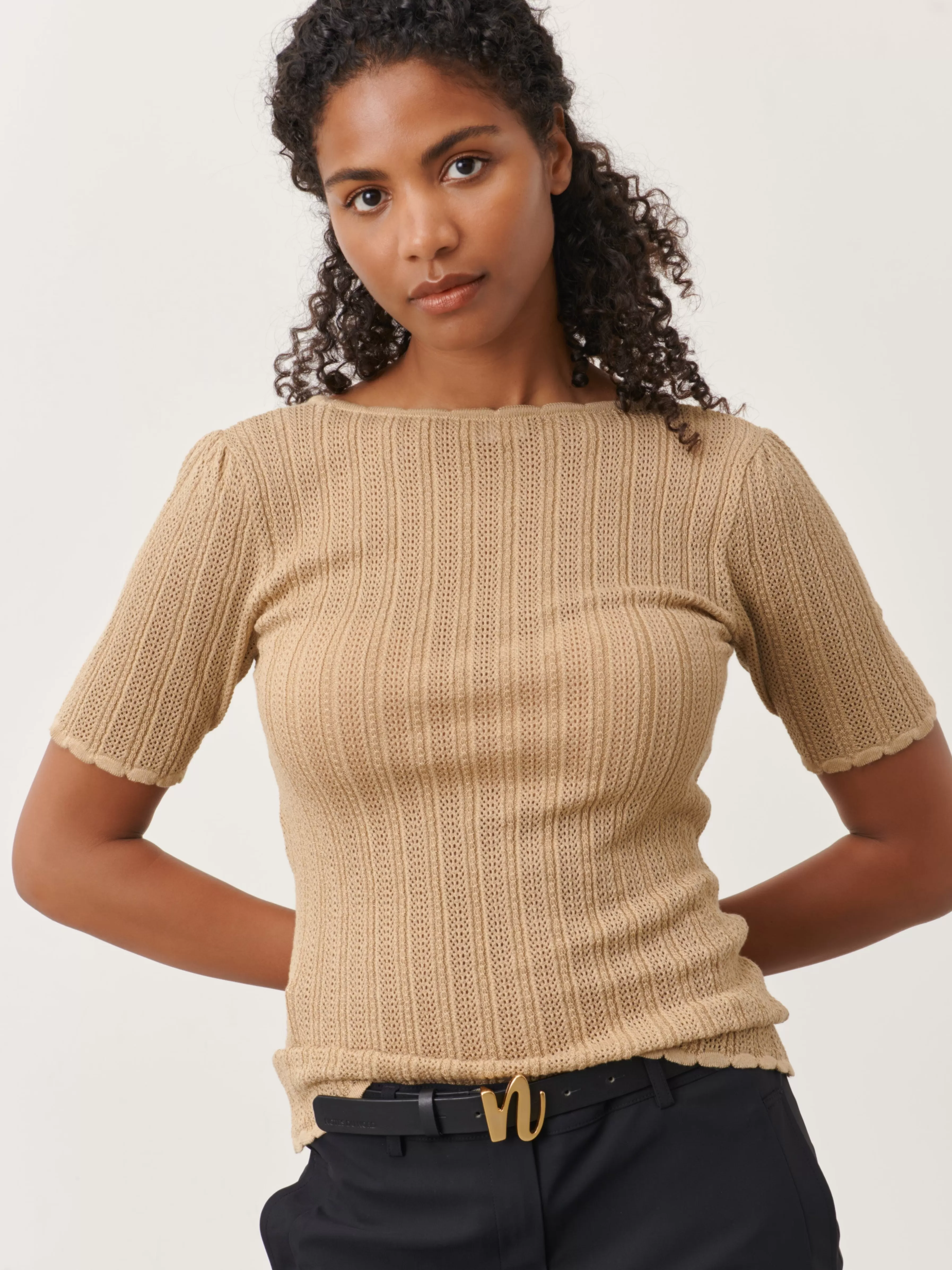 Tops | Truien & Vesten>Jane Lushka Zaza Top | Beige