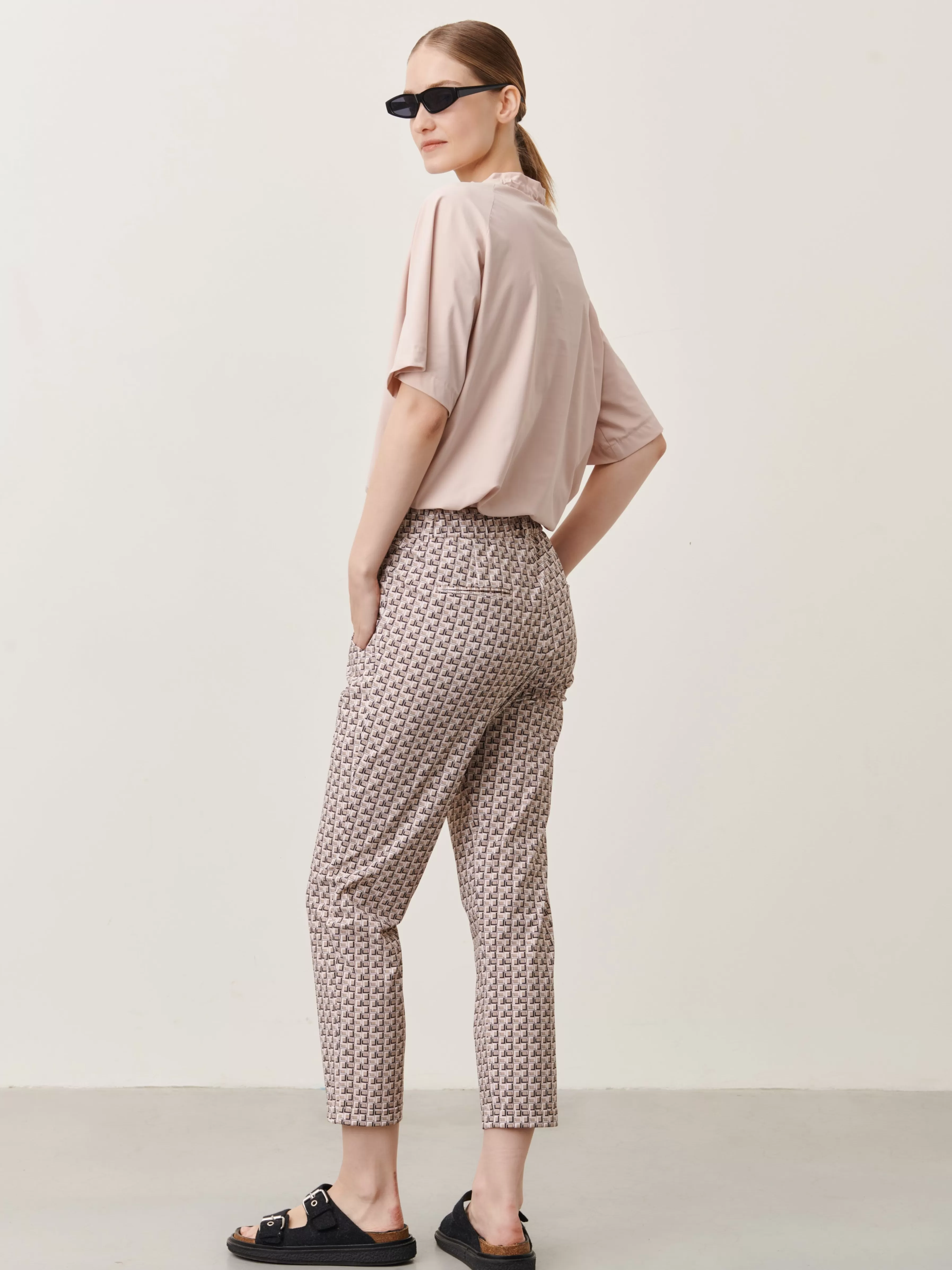 Broeken>Jane Lushka Zella Pants Technical Jersey | Pudra Melange